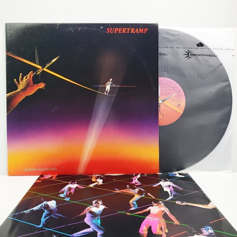 Supertramp Famous Last Words Vinyl 1982 SP-3732 A&M Records English Rock